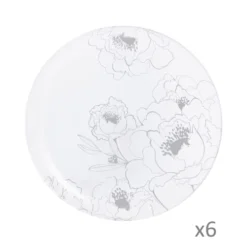 Luminarc 6 Assiettes Plates Leontine 26cm