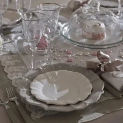 Maisons Du Monde Vaisselle De Noël Assiette à Dessert En Faïence Blanche - Lot De 6 -Assiettes Soldes Magasin assiette a dessert en faience blanche 1000 14 35 132342 3