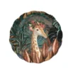 Maisons Du Monde Assiettes à Dessert Assiette à Dessert En Faïence Multicolore Motif Tropical Et Girafe - Lot De 6