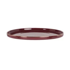 Maisons Du Monde Assiettes à Dessert Assiette à Dessert En Porcelaine Aubergine Et Dorée - Lot De 6