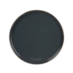 Maisons Du Monde Assiettes à Dessert Assiette à Dessert En Porcelaine Grise Et Dorée - Lot De 6