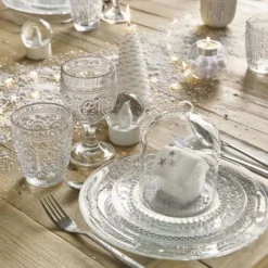 Maisons Du Monde Assiettes à Dessert Assiette à Dessert En Verre - Lot De 6 -Assiettes Soldes Magasin assiette a dessert en verre 1000 0 16 43010697 8