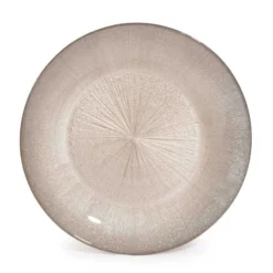 Maisons Du Monde Vaisselle De Noël Assiette à Dessert En Verre Coloris Champagne D 22 Cm - Lot De 6