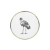 Lo De Manuela Assiettes De Présentation Assiette à Pain Porcelaine De Limoges Grue 15 Cm