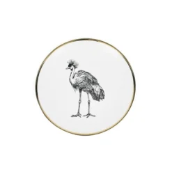 Lo De Manuela Assiettes De Présentation Assiette à Pain Porcelaine De Limoges Grue 15 Cm