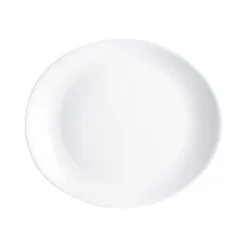 Luminarc Assiettes Plates Assiette à Steak Blanche 30x26cm