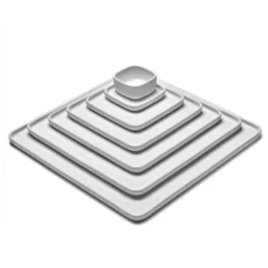 Serax Assiettes Plates Assiette Carrée En Porcelaine Blanche 28x28cm -Assiettes Soldes Magasin assiette carree en porcelaine blanche 28x28cm 1