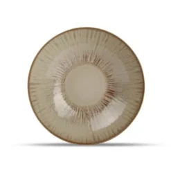 ONA Assiettes Creuses Assiette Creuse 24xH7cm Beige - Lot De 4 -Assiettes Soldes Magasin assiette creuse 24xh7cm beige lot de 4 2