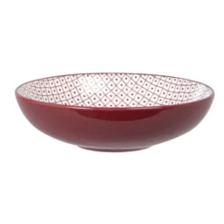 Maisons Du Monde Assiettes Creuses Assiette Creuse En Grès Beige, Noir, Bleu - Lot De 6