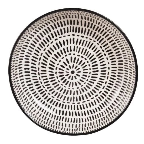 Maisons Du Monde Assiettes Creuses Assiette Creuse En Grès Blanc à Rayures - Lot De 6 3 Maisons Du Monde Assiettes Creuses Assiette Creuse En Grès Blanc à Rayures - Lot De 6 – Image 3