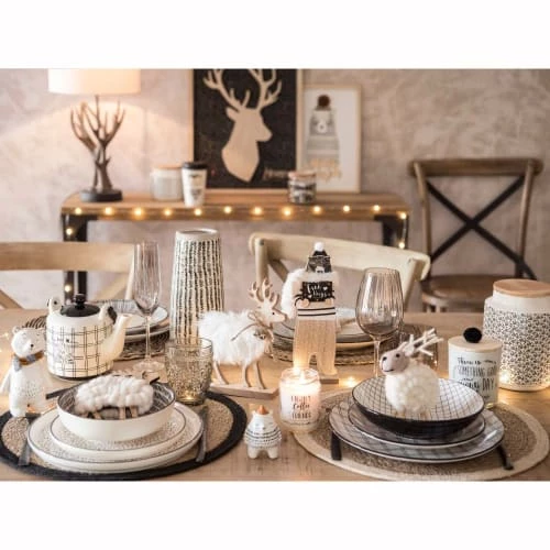 Maisons Du Monde Assiettes Creuses Assiette Creuse En Grès Blanc à Rayures - Lot De 6 5 Maisons Du Monde Assiettes Creuses Assiette Creuse En Grès Blanc à Rayures - Lot De 6 – Image 5