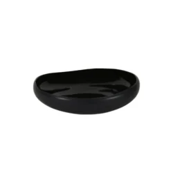 Sibo Homeconcept Assiettes Creuses Assiette Creuse En Grès De Table Noir 21 Cm - Lot De 6
