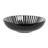 Maisons Du Monde Assiettes Creuses Assiette Creuse En Grès Noir Et Blanc - Lot De 6