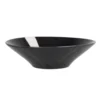 Maisons Du Monde Assiettes Creuses Assiette Creuse En Grès Noir Et Crème - Lot De 4