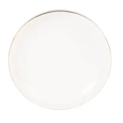 Maisons Du Monde Vaisselle De Noël Assiette Creuse En Porcelaine Blanche Et Dorée - Lot De 6 -Assiettes Soldes Magasin assiette creuse en porcelaine blanche et doree 1000 6 32 208681 2