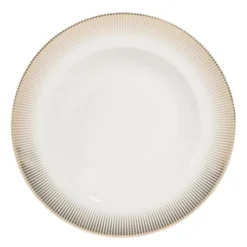 Maisons Du Monde Vaisselle De Noël Assiette Creuse En Porcelaine D 22 Cm - Lot De 6
