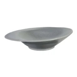 Sibo Homeconcept Assiettes Creuses Assiette Creuse En Porcelaine Gris 20,5 Cm - Lot De 4