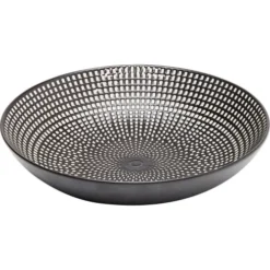Kare Design Assiettes Creuses Assiette Creuse En Porcelaine Noire Et Blanche D20 - Lot De 4 -Assiettes Soldes Magasin assiette creuse en porcelaine noire et blanche d20 lot de 4 3