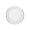Lo De Manuela Assiettes Creuses Assiette Creuse Porcelaine De Limoges Blanche - Bord Doré 19 Cm