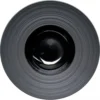 Stalgast Assiettes Creuses Assiette Creuse Porcelaine Noire Bord Strié Ø 30cm