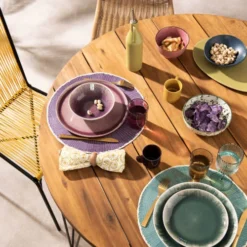 Maisons Du Monde Assiettes De Présentation Assiette De Présentation En Grès Brun -Assiettes Soldes Magasin assiette de presentation en gres brun 1000 16 28 224093 3