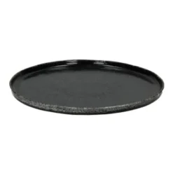 Pomax Assiettes Plates Assiette De Présentation En Grès Noir