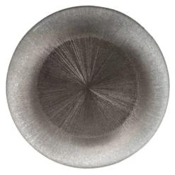 Maisons Du Monde Vaisselle De Noël Assiette De Présentation En Verre Gris D 33 Cm - Lot De 2