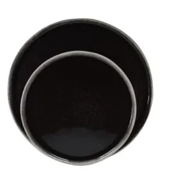 Sibo Homeconcept Assiettes à Dessert Assiette Dessert En Grès Artisanal Brun 22 Cm - Lot De 6 -Assiettes Soldes Magasin assiette dessert en gres artisanal brun 22 cm lot de 6 2