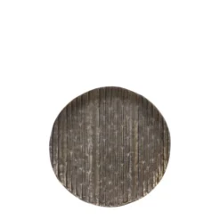 Mica Decorations Assiettes De Présentation Assiette En Aluminium Doré Foncé D27