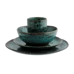 Madam Stoltz Assiettes Plates Assiette En Céramique Bleu -Assiettes Soldes Magasin assiette en ceramique bleu 3