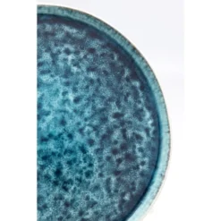 Kare Design Assiettes Plates Assiette En Grès Bleu D27 - Lot De 2 -Assiettes Soldes Magasin assiette en gres bleu d27 lot de 2 2