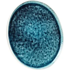 Kare Design Assiettes Plates Assiette En Grès Bleu D27 - Lot De 2 -Assiettes Soldes Magasin assiette en gres bleu d27 lot de 2 4