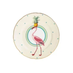 Yvonne Ellen Assiettes à Dessert Assiette En Porcelaine Flamant Rose D16cm -Assiettes Soldes Magasin assiette en porcelaine flamant rose d16cm 3