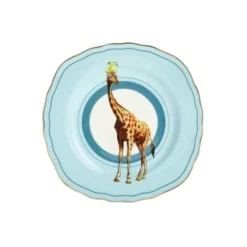 Yvonne Ellen Assiettes à Dessert Assiette En Porcelaine Girafe D16cm -Assiettes Soldes Magasin assiette en porcelaine girafe d16cm 3