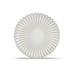 Salt&Pepper Assiettes à Dessert Assiette Plate 20cm Blanc Nuancé - Lot De 4