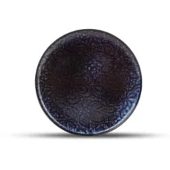 Salt&Pepper Assiettes à Dessert Assiette Plate 20cm Bleu Foncé - Lot De 4