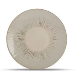 ONA Assiettes Plates Assiette Plate 27cm Beige - Lot De 4