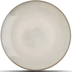 ONA Assiettes Plates Assiette Plate Beige Ø 27cm - Lot De 4
