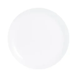 Luminarc Assiettes Plates Assiette Plate Blanche En Verre Opale Extra Résistant D25cm -Assiettes Soldes Magasin assiette plate blanche en verre opale extra resistant d25cm 2