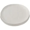 Kare Design Assiettes Plates Assiette Plate En Céramique Grise D20 - Lot De 4