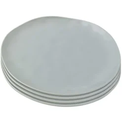 Kare Design Assiettes Plates Assiette Plate En Céramique Sauge D26 - Lot De 4