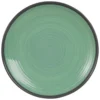 Maisons Du Monde Assiettes Plates Assiette Plate En Faïence Verte - Lot De 2