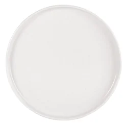 Maisons Du Monde Vaisselle De Noël Assiette Plate En Grès Blanc - Lot De 6
