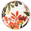 Maisons Du Monde Assiettes Plates Assiette Plate En Grès Ivoire Et Motif Végétal Multicolore - Lot De 6