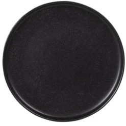 Maisons Du Monde Assiettes Plates Assiette Plate En Grès Noir - Lot De 6