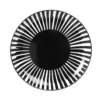Maisons Du Monde Assiettes Plates Assiette Plate En Grès Noir Et Blanc - Lot De 6