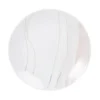 Maisons Du Monde Assiettes Plates Assiette Plate En Grès Rose Blanc Et Doré - Lot De 4