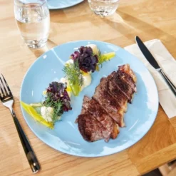 Luminarc Assiettes Plates Assiette Plate En Opale Bleu D27cm -Assiettes Soldes Magasin assiette plate en opale bleu d27cm 2