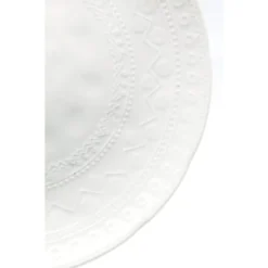 Kare Design Assiettes Plates Assiette Plate En Porcelaine Blanche D29 - Lot De 6 -Assiettes Soldes Magasin assiette plate en porcelaine blanche d29 lot de 6 3