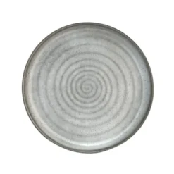 Sibo Homeconcept Assiettes Plates Assiette Plate En Porcelaine Gris 23 Cm - Lot De 3